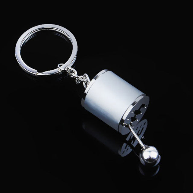Handmatige Versnellingspook Sleutelhanger - Realistische 6-Versnellingen Design voor Autoliefhebbers
