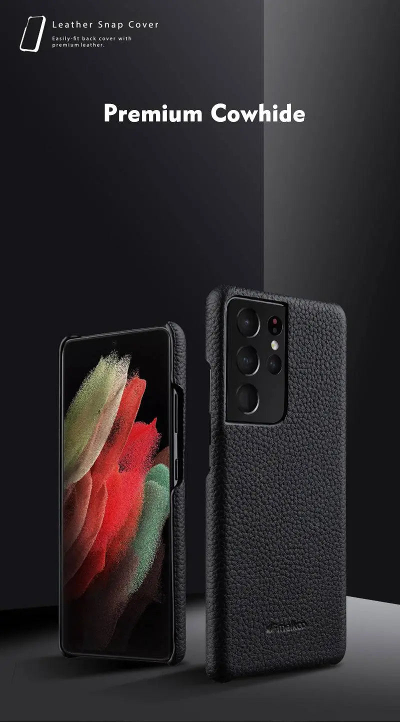 Lederen Telefoonhoesje met Kaartvakjes voor Samsung Galaxy S22 S21 S20 Ultra Plus Stijlvolle Bescherming