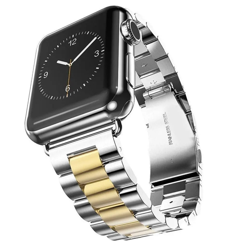 Stalen Schakelband Smartwatch 42mm 46mm 49mm Polsband Verstelbaar Metaal Horloge Accessoire Universal