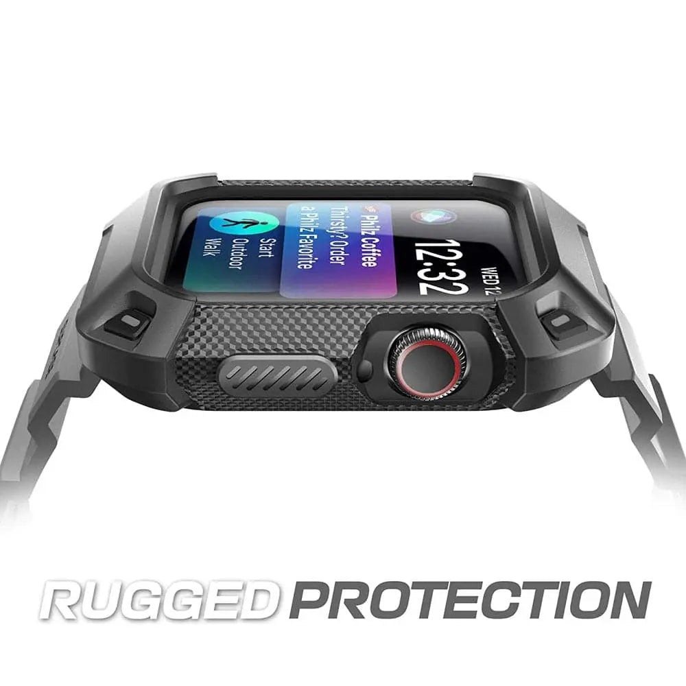 Robuuste Smartwatch Polsband Siliconen 38-49mm Sportband Verwisselbaar Waterdicht Zwart Outdoor Sport Actief