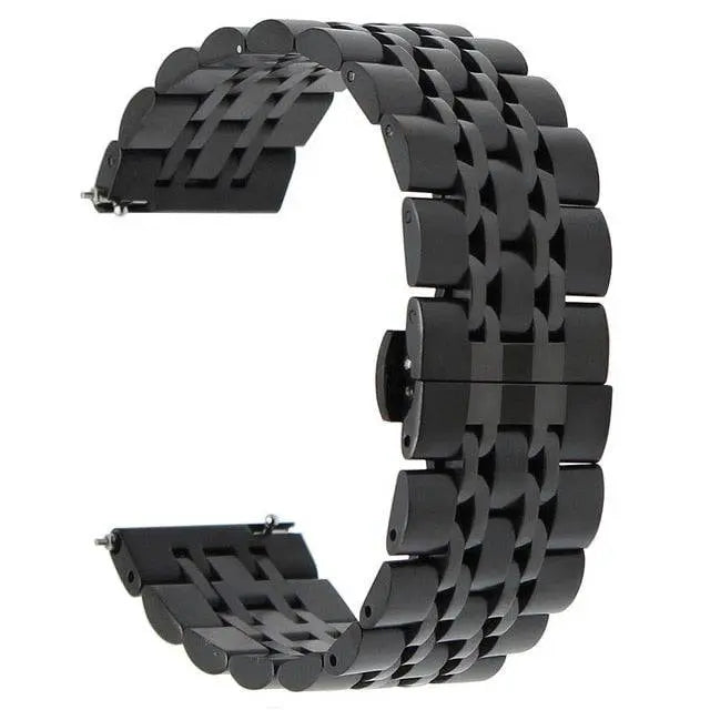 Roestvrijstalen Horlogeband 22mm Smartwatch Polsband Metalen Schakelband Verstelbaar Universeel Robuust