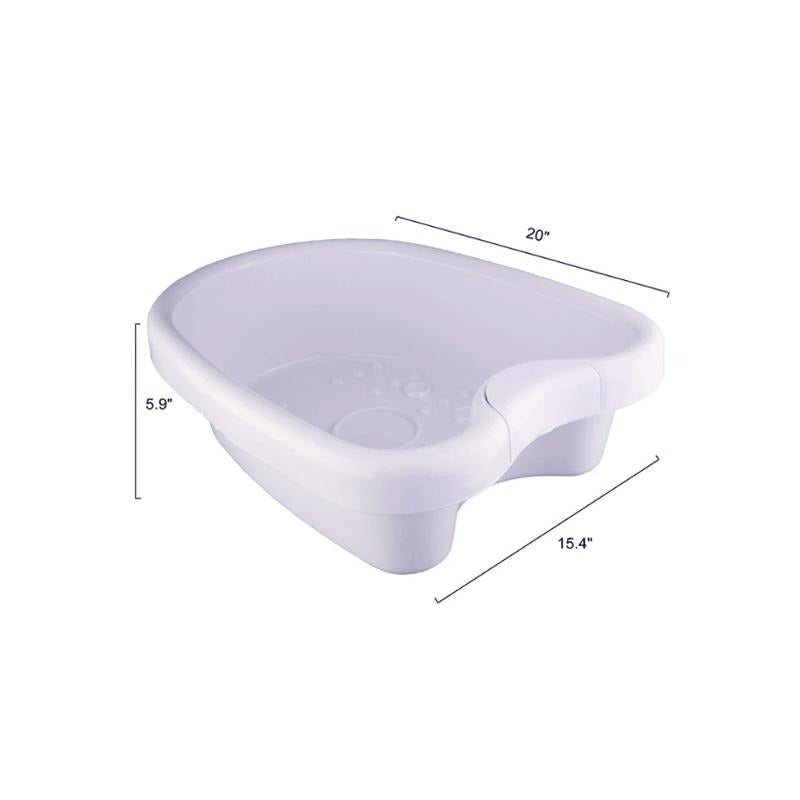 Voetenbad Ergonomisch ABS 12 Liter Wit Draagbaar Wellness Thuisspa Salon Pedicure Voetmassage Ontspanning