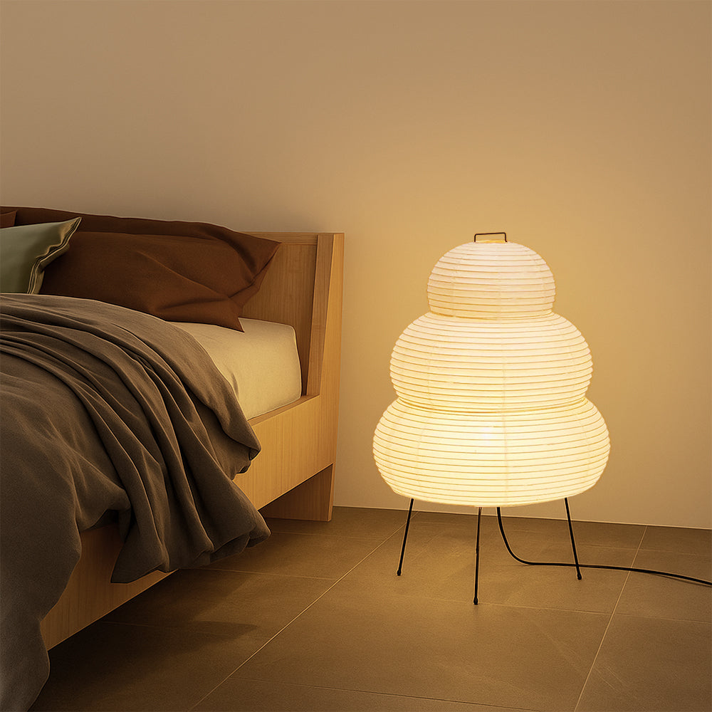Vloerlamp Rijstpapier Ø40cm Wolkvormig Warm Wit 3000K Scandinavisch Design Sfeervolle Interieurverlichting