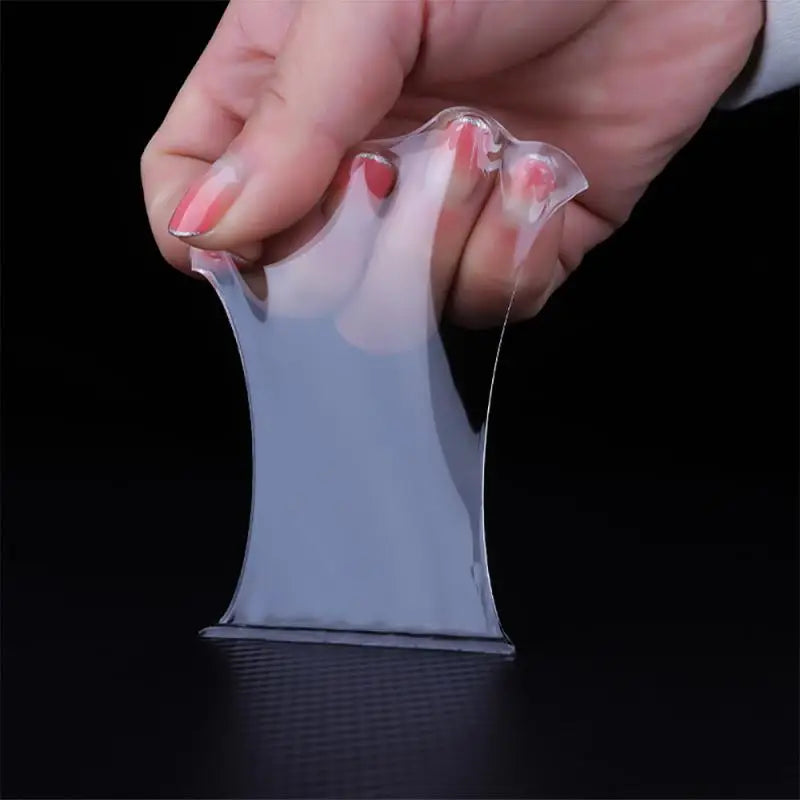 Dubbelzijdige Transparante Montagetape 3cm × 3m Herbruikbaar Resterijvrij Binnen Buiten Bevestigen Nano Grip