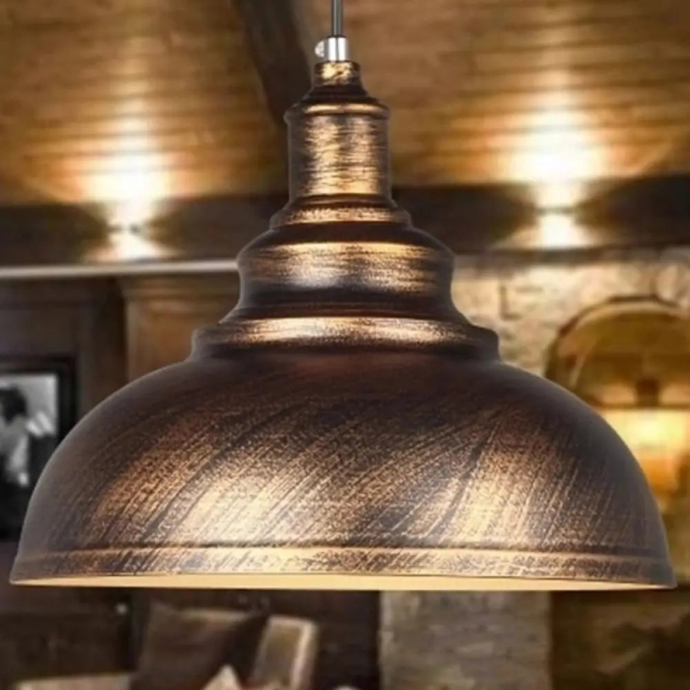Metalen Hanglamp Kom Roestiek Industrieel E26/E27 Eetkamer Plafondverlichting Zwart Wit Roest Woonkamer