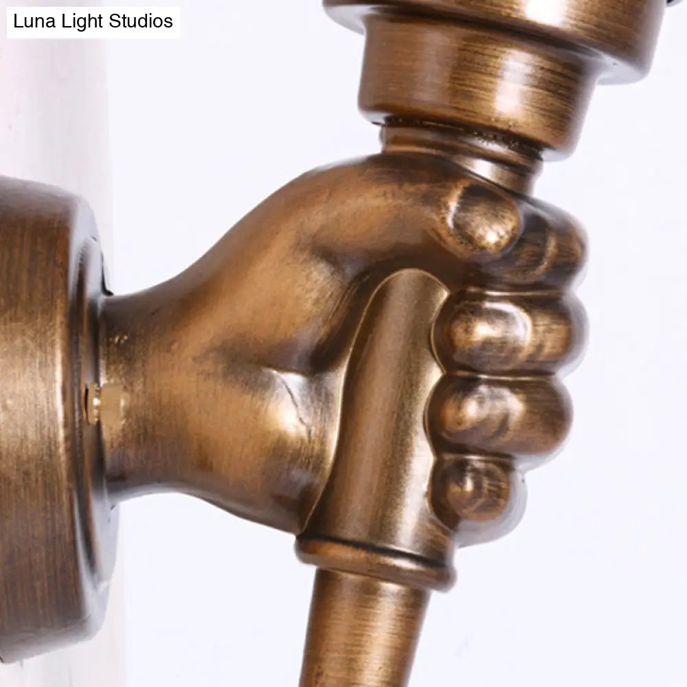 Wandlamp Glas Bronskleurig Toortsvorm E26/E27 Fitting Entree Hal Sfeervol Industrieel Retro Stijl Woonkamer