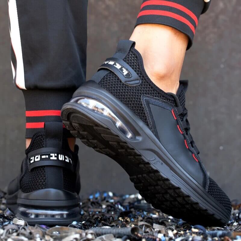 Veiligheidsschoenen Stalen Neus Heren Werkschoenen S3 Antislip Ademend Mesh Sportief Design Veiligheid