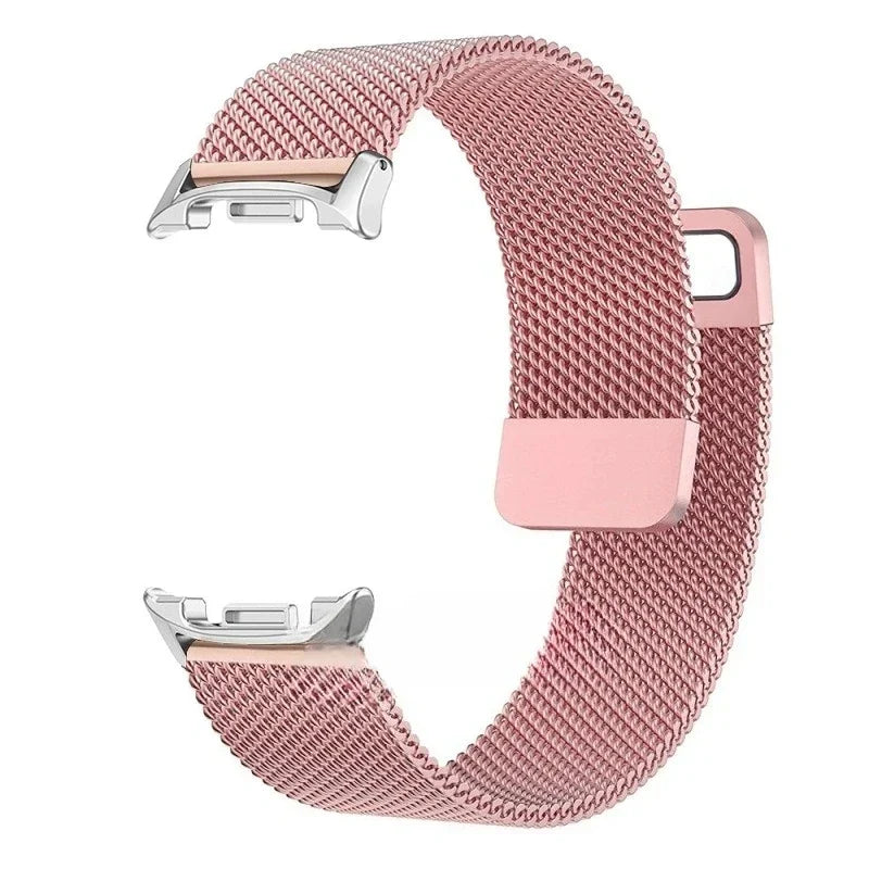 Milanese Mesh Horlogeband Magnetisch Roestvrij Staal Smartwatch Verstelbaar Ademend Polsband Universeel