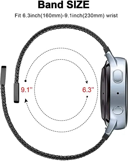 Milanese Mesh Horlogeband Magnetisch Roestvrij Staal Smartwatch Verstelbaar Ademend Polsband Universeel