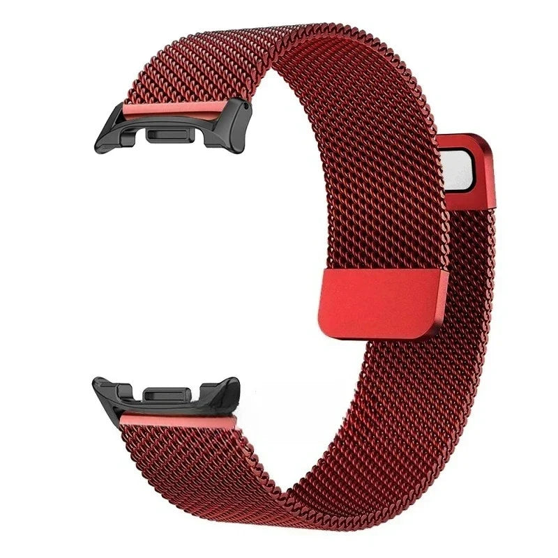 Milanese Mesh Horlogeband Magnetisch Roestvrij Staal Smartwatch Verstelbaar Ademend Polsband Universeel