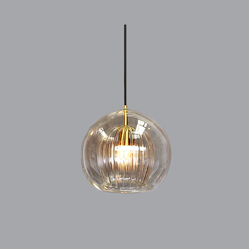 Glazen Globe Hanglamp Helder & Amber Bol Verlichting Eetkamer Slaapkamer