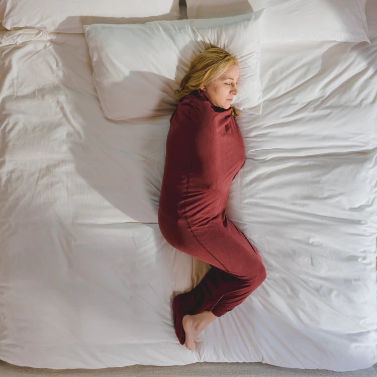 Draagbare Slaapcocon met Compressietherapie voor Diepe Ontspanning en Stressvermindering Volwassenen Grijs