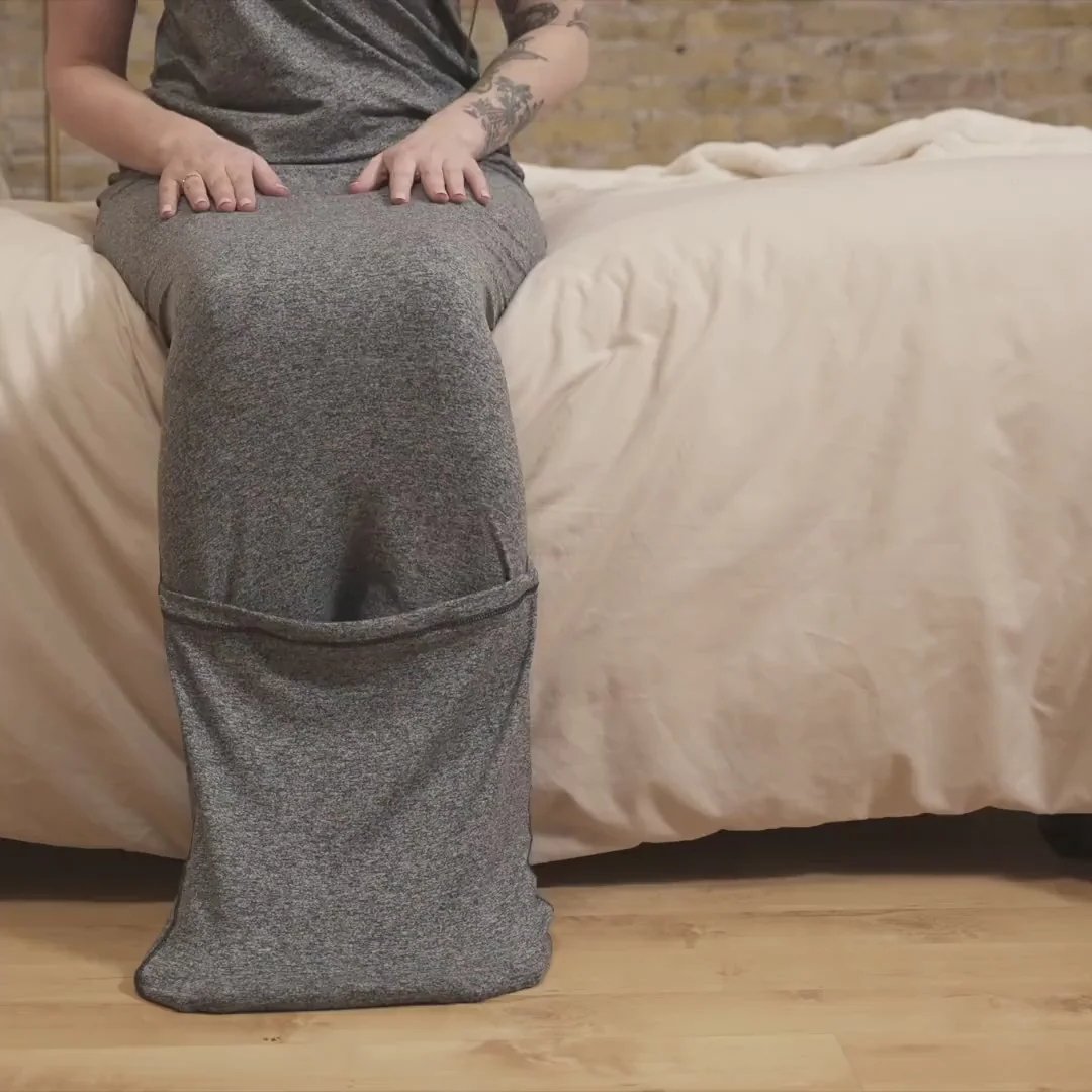 Draagbare Slaapcocon met Compressietherapie voor Diepe Ontspanning en Stressvermindering Volwassenen Grijs