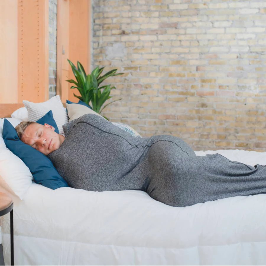 Draagbare Slaapcocon met Compressietherapie voor Diepe Ontspanning en Stressvermindering Volwassenen Grijs