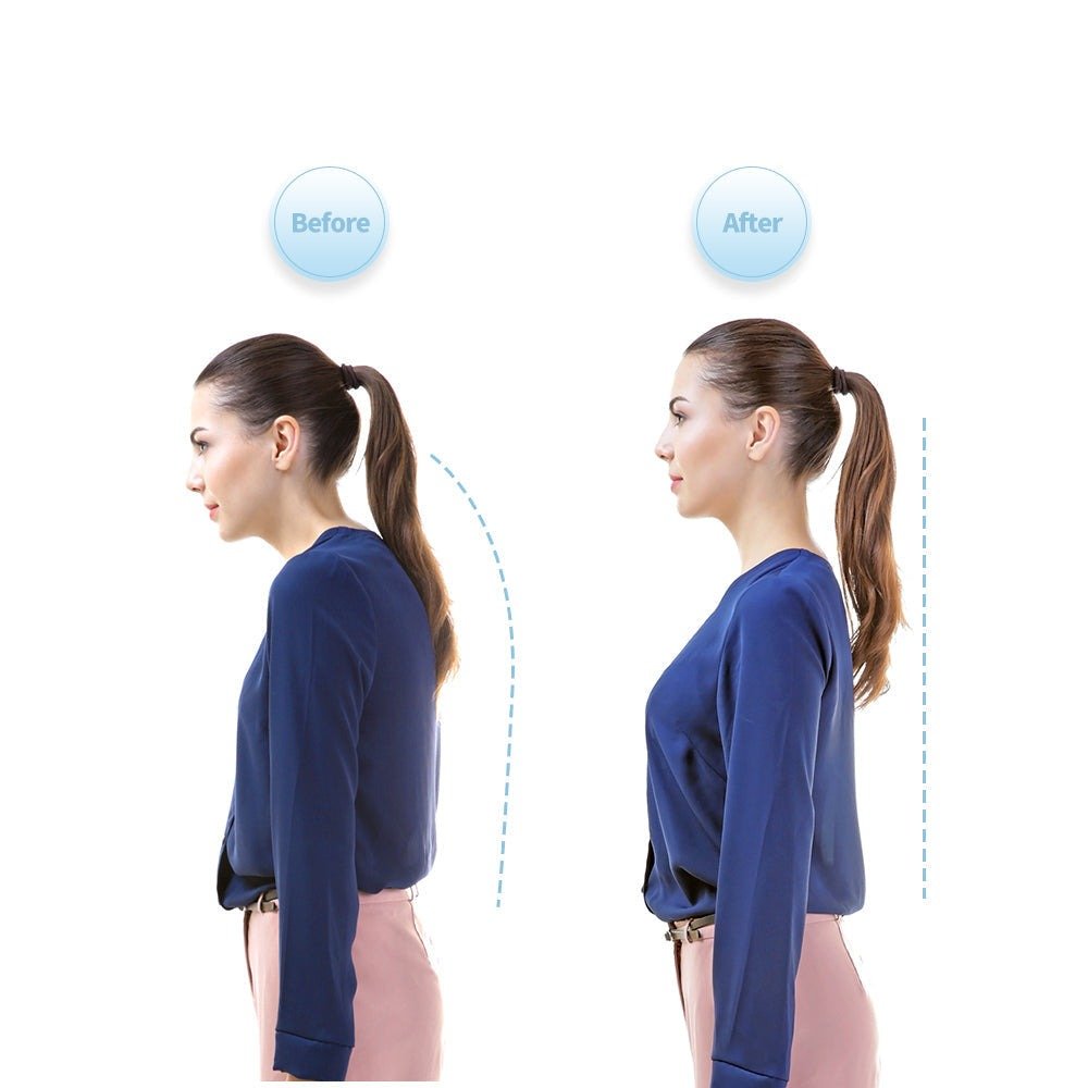 Nekhouding Corrector Volwassenen Kinderen Siliconen Body Wrap Postuur Ondersteuning Zwart Blauw Roze