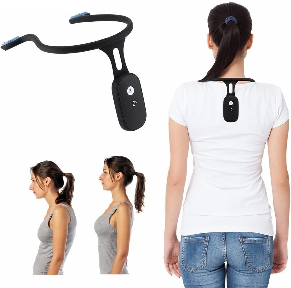 Nekhouding Corrector Volwassenen Kinderen Siliconen Body Wrap Postuur Ondersteuning Zwart Blauw Roze