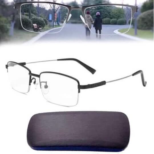 Progressieve Leesbril met Automatische Aanpassing - Blauwlichtfilter & UV-Bescherming voor Ontspannen Zicht