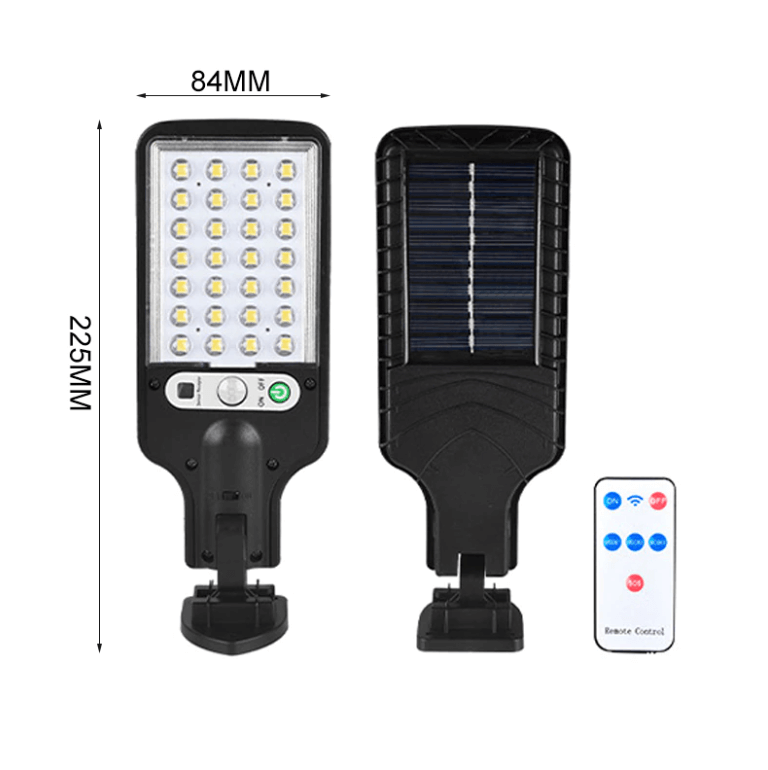 Waterdichte Solar Buitenlamp met Bewegingssensor 100W - IP67 LED-Schijnwerper voor Erf, Oprit en Tuin met Afstandsbediening