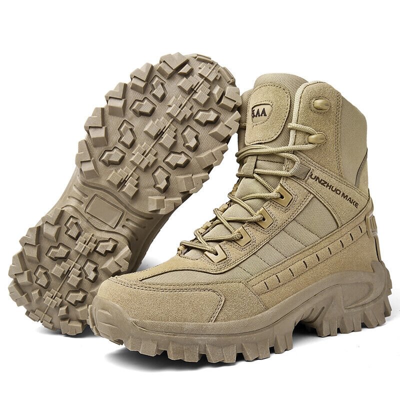 Waterdichte Werkschoenen Hoog met Antislip Zool Versterkte Enkel en Steunzool voor Outdoor Bouw Tuin