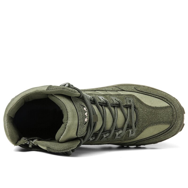Waterdichte Werkschoenen Hoog met Antislip Zool Versterkte Enkel en Steunzool voor Outdoor Bouw Tuin