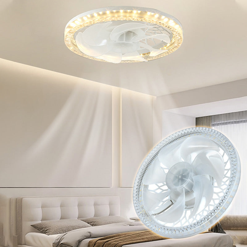 Ventilator met Verlichting - Rustgevend Licht en Koele Bries - Afstandsbediening - 4 Standen