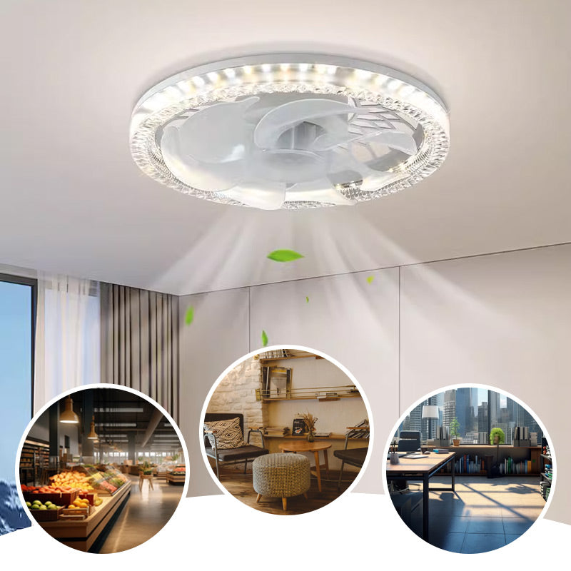 Ventilator met Verlichting - Rustgevend Licht en Koele Bries - Afstandsbediening - 4 Standen