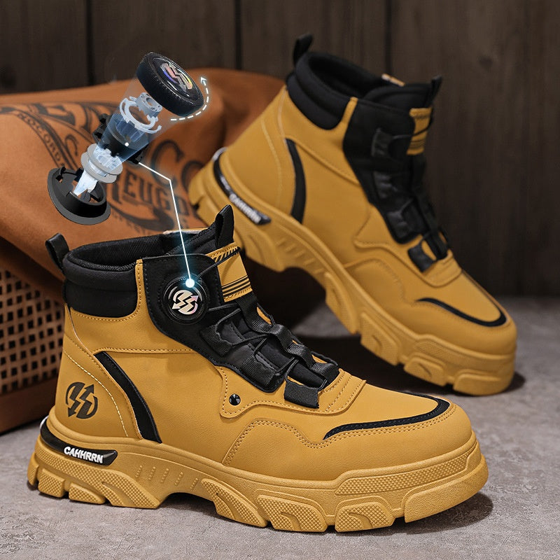 Werkschoenen met Draaisluiting - Snelle Pasvorm in Seconden - Wasafstotend & Ademend voor Dagelijks Gebruik