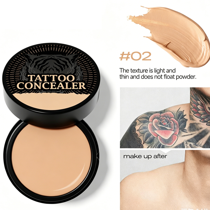Tweekleurige Concealer Crème Watervast Natuurlijke Camouflage voor Huidoneffenheden Littekens Donkere Kringen