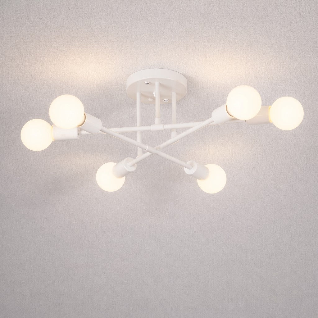 Plafondlamp Starburst IJzeren Armen E27 Nordic Mid-Century Design Moderne Verlichting voor Woonkamer Eetkamer