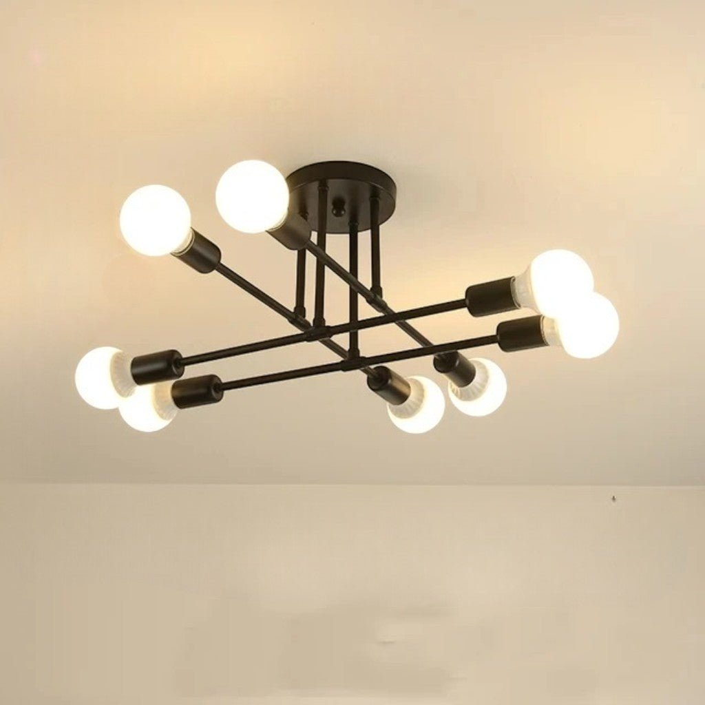 Plafondlamp Starburst IJzeren Armen E27 Nordic Mid-Century Design Moderne Verlichting voor Woonkamer Eetkamer