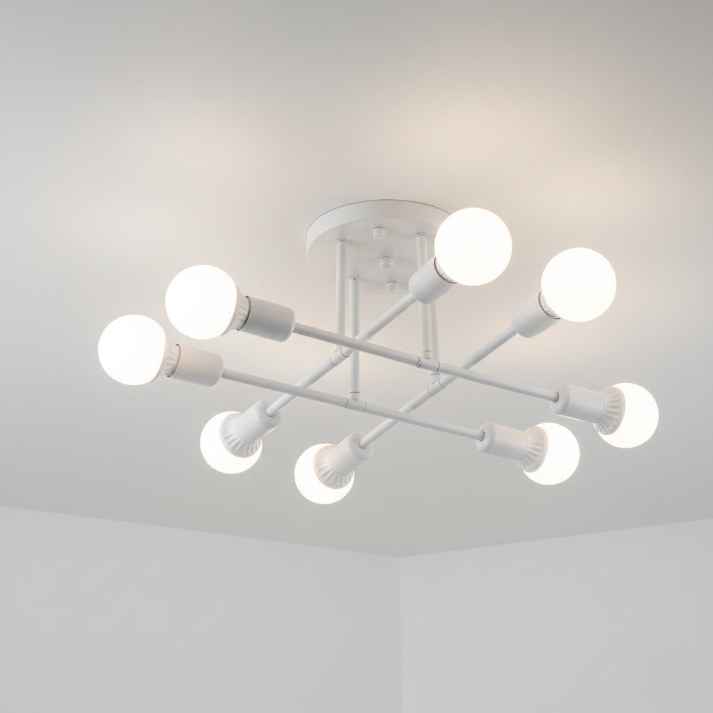 Plafondlamp Starburst IJzeren Armen E27 Nordic Mid-Century Design Moderne Verlichting voor Woonkamer Eetkamer