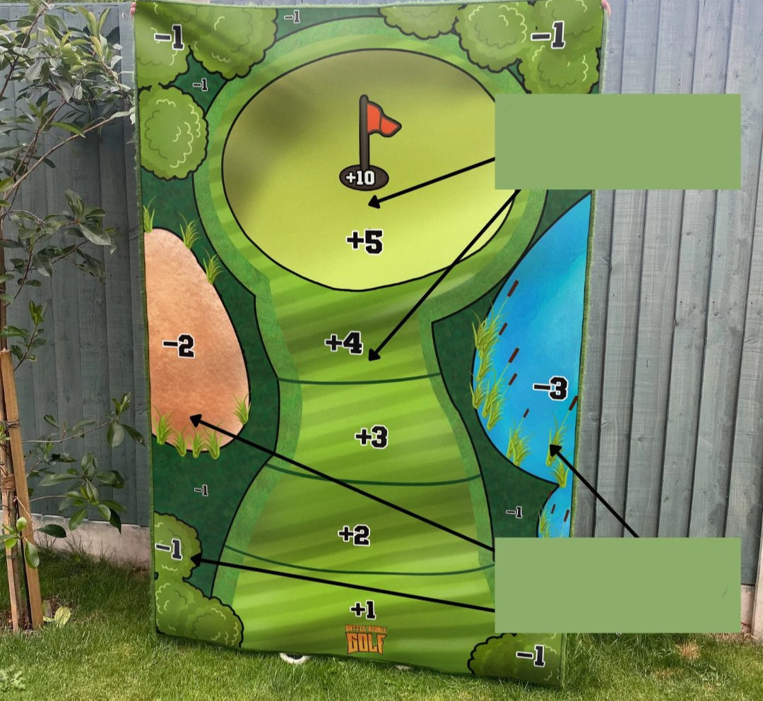 Klittenband Golf Spel Set met Doelmat en Ballen voor Binnen en Buiten Training Gezelligheid Kinderen Sport