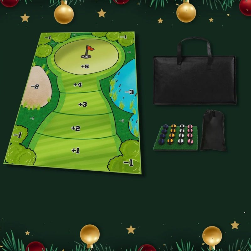 Klittenband Golf Spel Set met Doelmat en Ballen voor Binnen en Buiten Training Gezelligheid Kinderen Sport