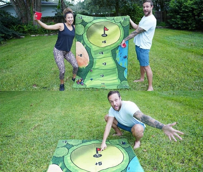 Klittenband Golf Spel Set met Doelmat en Ballen voor Binnen en Buiten Training Gezelligheid Kinderen Sport