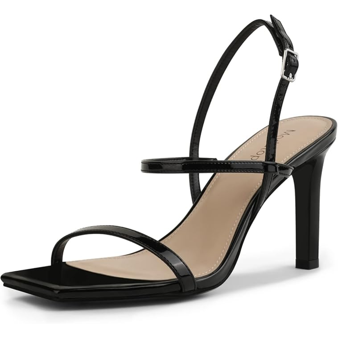Strappy High Heel Sandalen met Enkelbandje - Elegant Open Teen Design voor Feesten en Speciale Gelegenheden