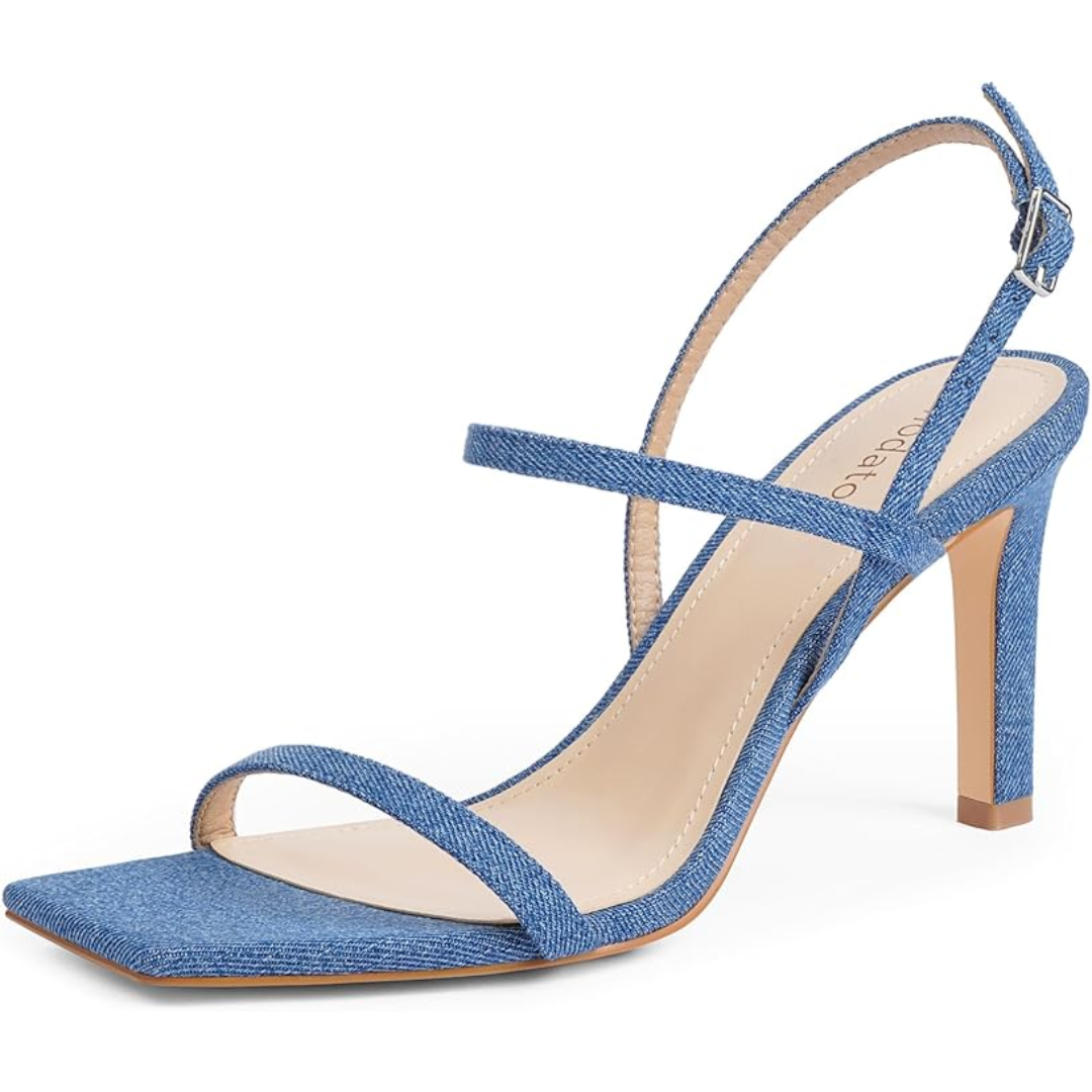 Strappy High Heel Sandalen met Enkelbandje - Elegant Open Teen Design voor Feesten en Speciale Gelegenheden