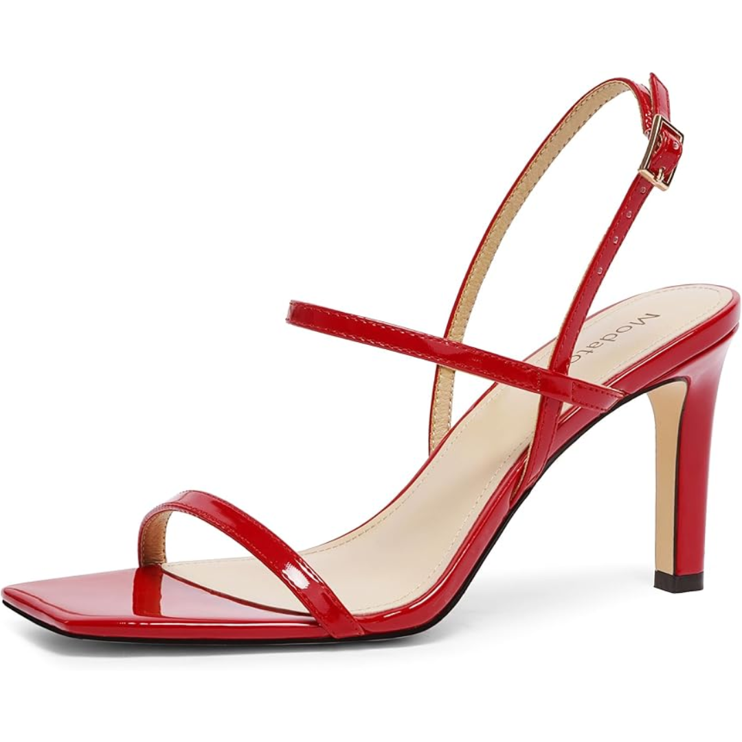 Strappy High Heel Sandalen met Enkelbandje - Elegant Open Teen Design voor Feesten en Speciale Gelegenheden