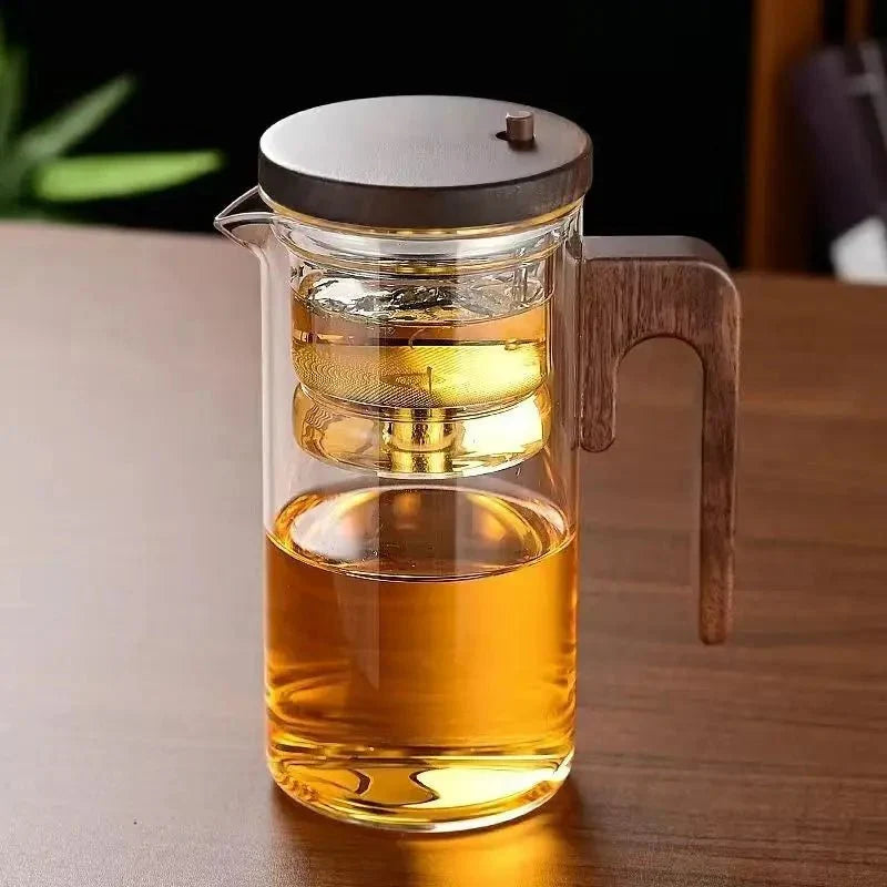 Glazen Theepot met Infuser - Tijdloos Design voor Rustige Theemomenten