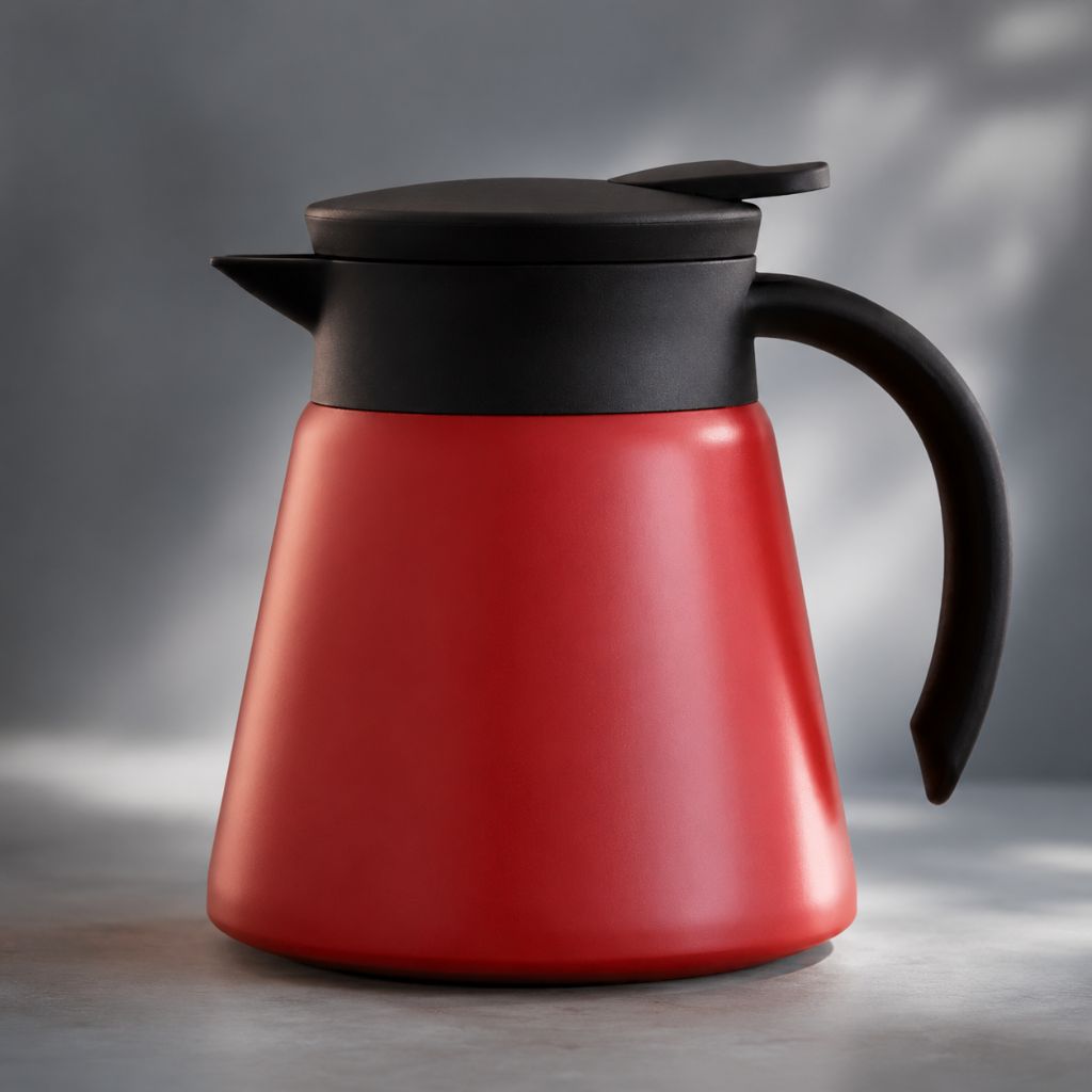Vacuüm Thermoskan 600ml RVS Dubbelwandig Geïsoleerd voor Koffie Thee Kantoor Keuken Thuis Warm Koud Dranken