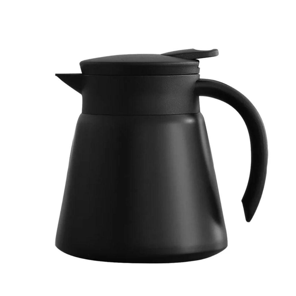 Vacuüm Thermoskan 600ml RVS Dubbelwandig Geïsoleerd voor Koffie Thee Kantoor Keuken Thuis Warm Koud Dranken