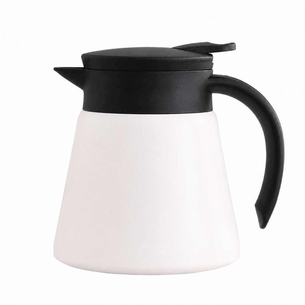Vacuüm Thermoskan 600ml RVS Dubbelwandig Geïsoleerd voor Koffie Thee Kantoor Keuken Thuis Warm Koud Dranken