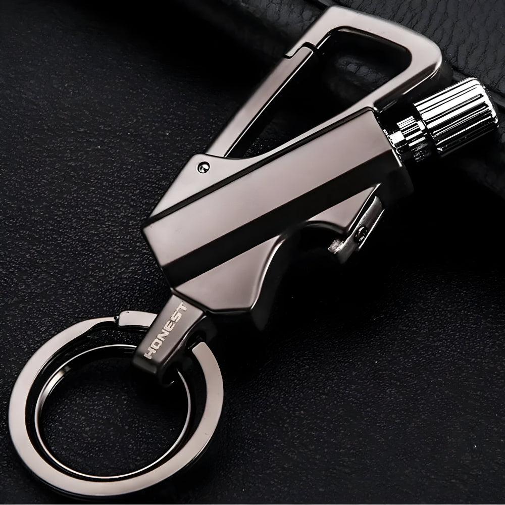 Herbruikbare Vuurstarter Sleutelhanger Waterdicht Metaal voor Outdoor Camping en Wandelen