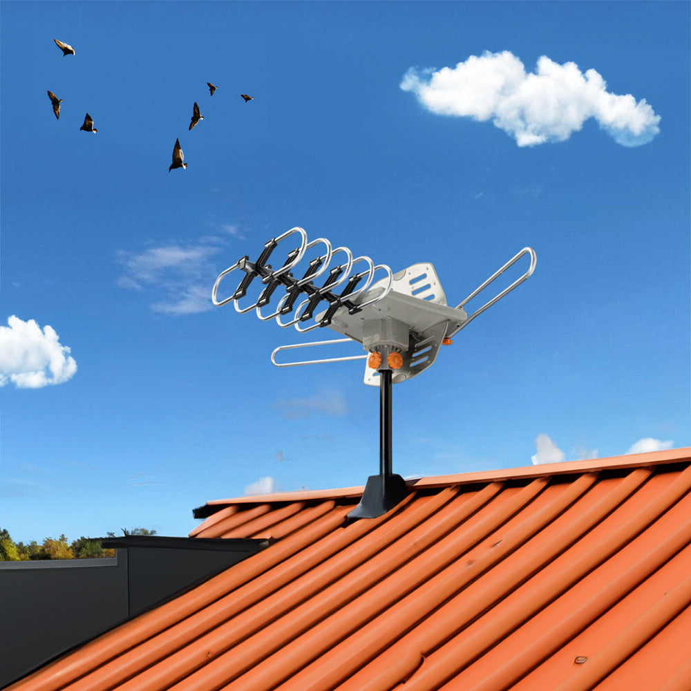 Digitale Buitenantenne 4K UHF VHF 360° Ontvangst HD TV Signaalversterker Outdoor Antenne 10m Kabel DVB-T2