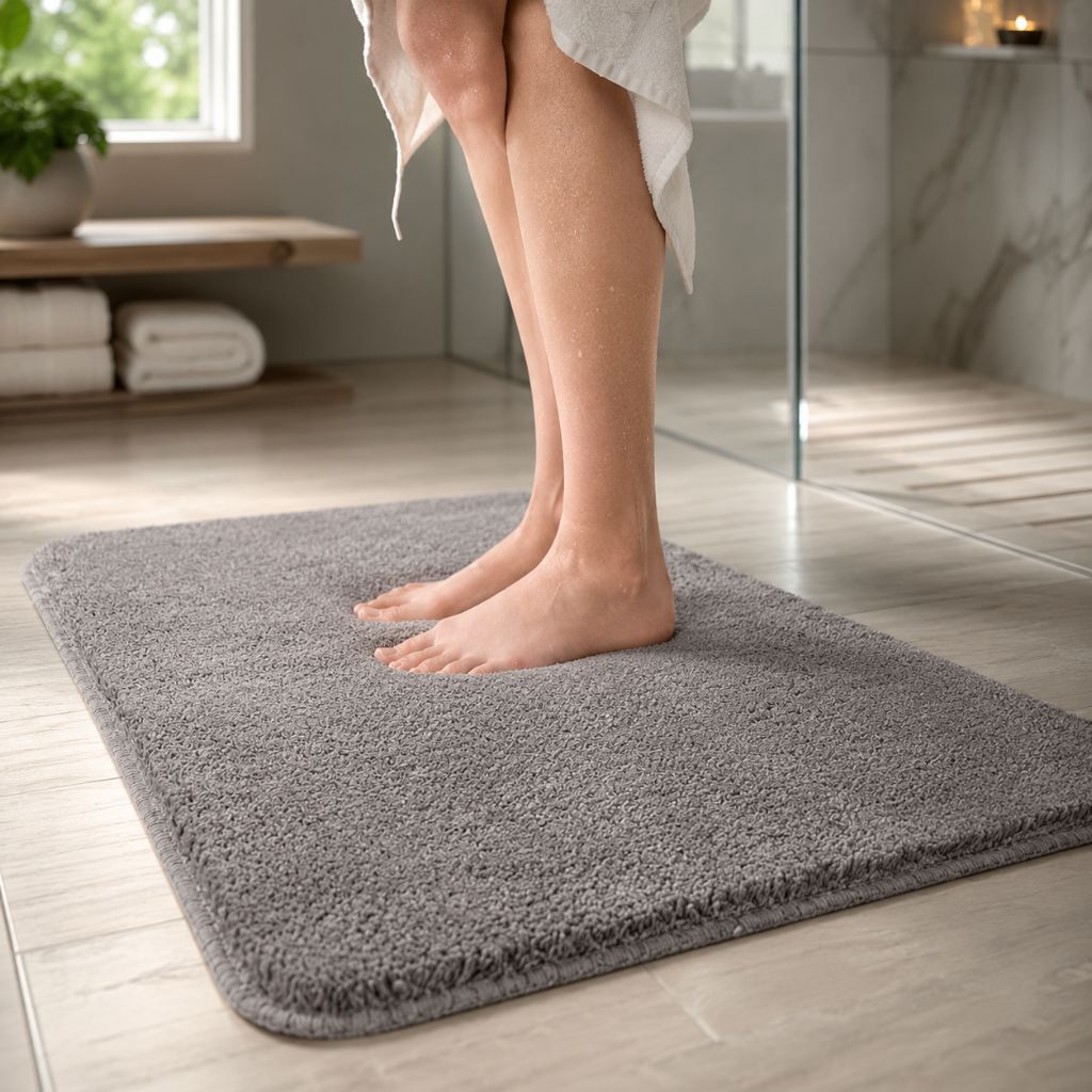 Badmat Microvezel Extra Zacht Antislip 40x60-60x160cm Badkamermat Douchemat Sneldrogend Vochtregulerend
