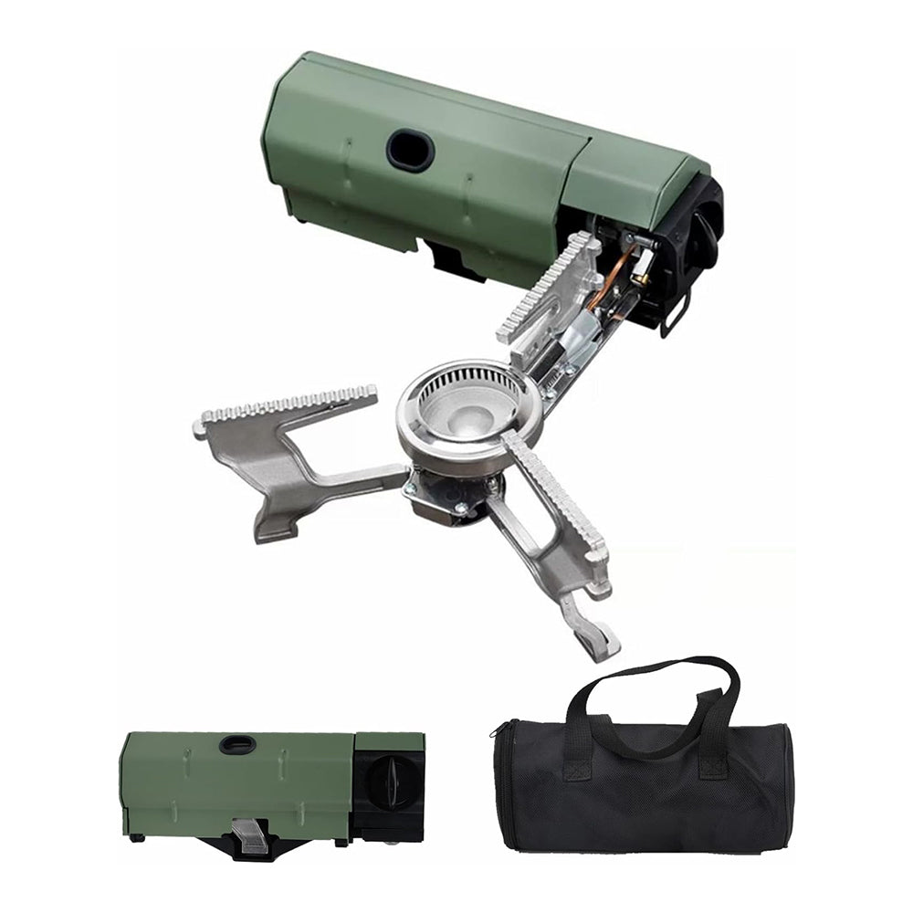 Draagbaar Campingfornuis voor Warme Maaltijden Onderweg - Compact en Opvouwbaar Kookstel - Ideaal voor Kamperen Wandelen Picknick - Aluminium Butaan Propaan Camping Kooktoestel