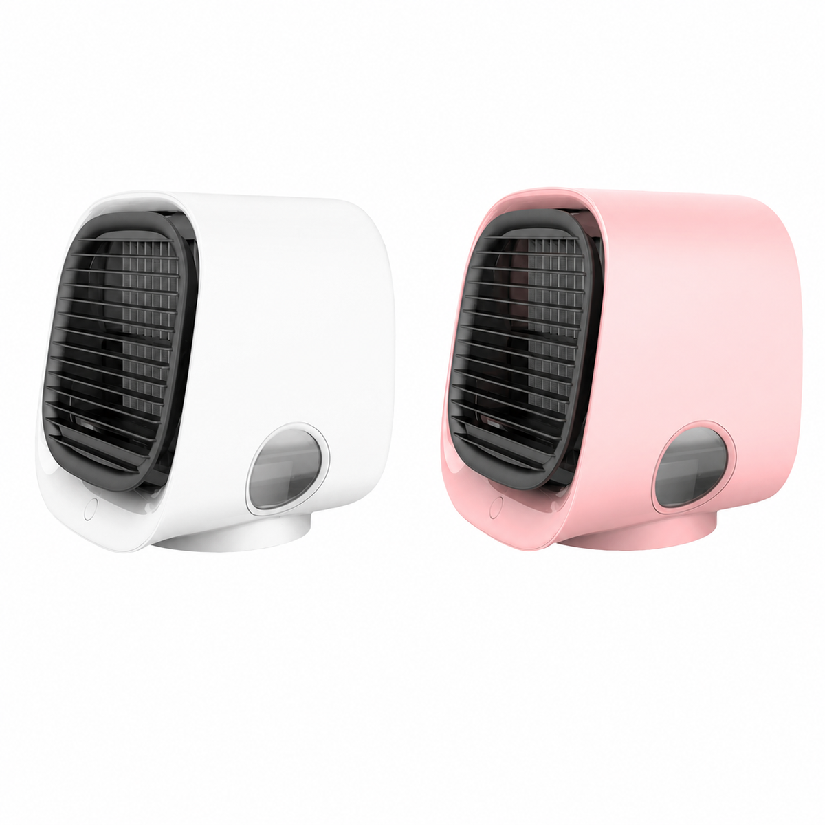 Compacte Luchtkoeler 2-in-1 | USB Airco met Luchtbevochtiger en LED-verlichting voor Slaapkamer Kantoor