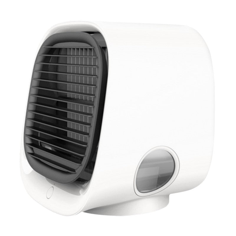 Compacte airco met luchtkoeler en luchtbevochtiger voor slaapkamer en kantoor via usb
