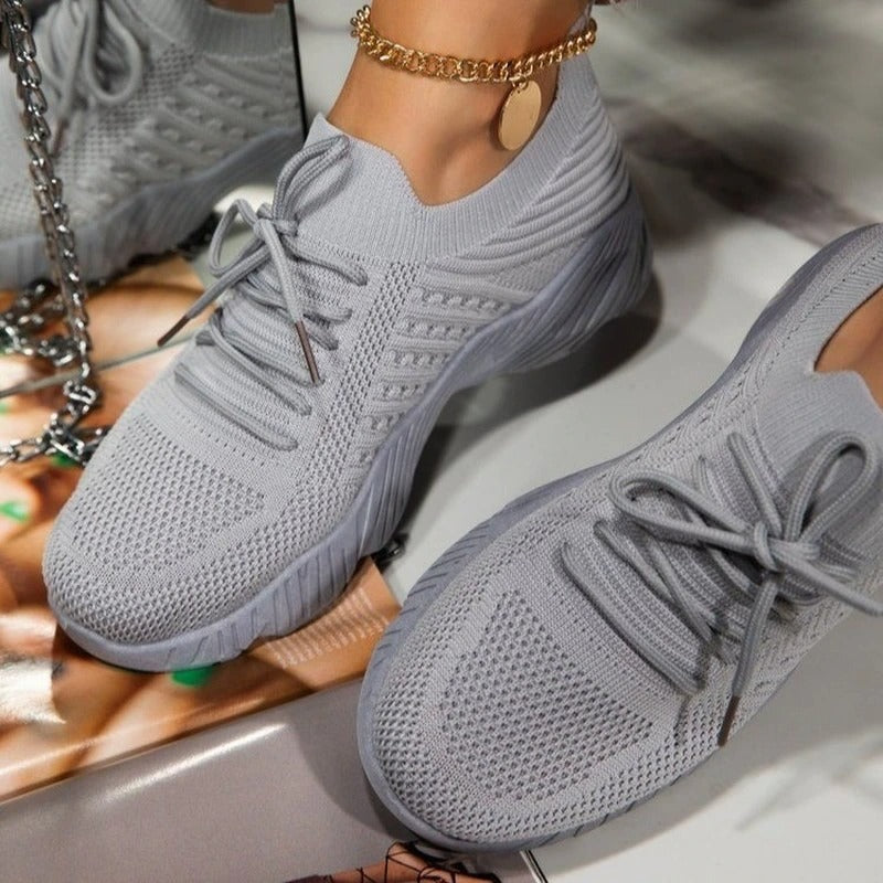 Dames Sneakers Nylon Katoen Luchtig Voetbed Enkels Steun Casual Sport Werk Vrije Tijd Stoer Elegant Comfort