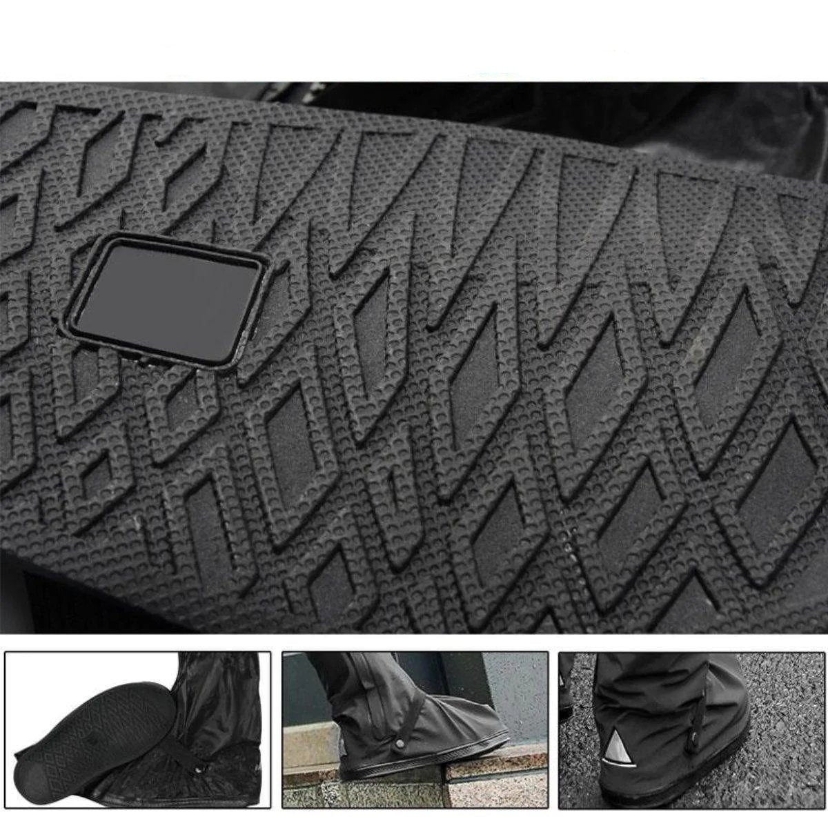 Waterdichte Overschoenen met Reflector Antislip Zool Regenbescherming Herbruikbare Schoenhoezen Outdoor