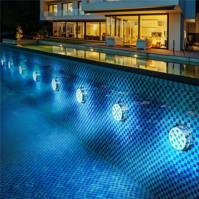 Onderwater LED Lamp IP68 Waterdicht met Afstandsbediening 16 Kleuren voor Zwembad Vijver Fontein Aquarium